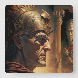 Life of Nicias and Crassus Quadratische Wanduhr