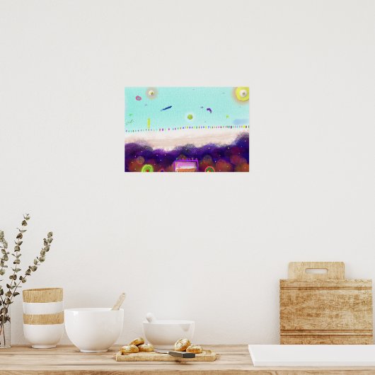 Life on Another Planet Poster (Küche)