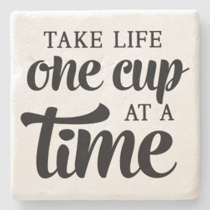 Life One Cup - Time - Stone Untersetzer