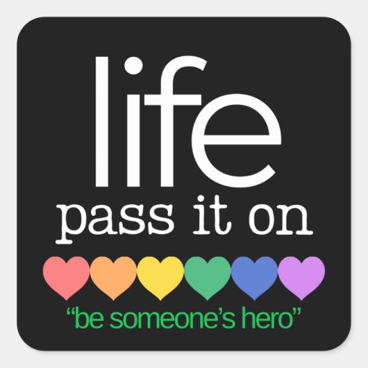 Life Organ Donor Awareness Stickers (Vorderseite)