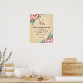 "Life Partners" Liebe Covenant Wedding Certificate Poster (Küche)