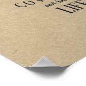 "Life Partners" Liebe Covenant Wedding Certificate Poster (Ecke)