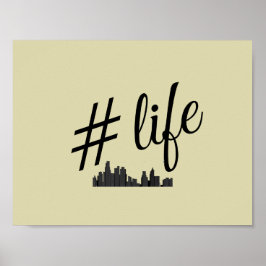 #life poster für stadtliebhaber