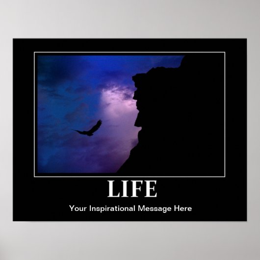 Life Poster, Inspiration/Motivation, w/your msg Poster (Vorne)