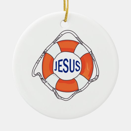 LIFE PRESERVER JESUS KERAMIKORNAMENT (Vorne)