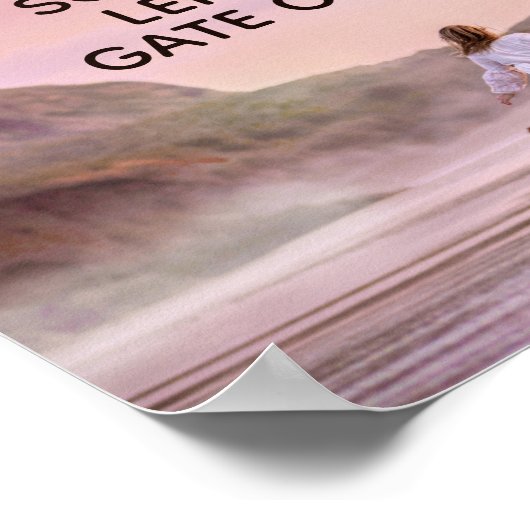 Life Quote Beach Fotoster Poster (Ecke)