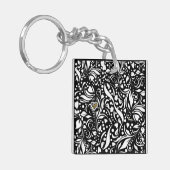 Life Quote Black Acrylic Keychain by Adiela Akoo Schlüsselanhänger (Vorderseite links)