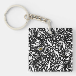 Life Quote Black Acrylic Keychain by Adiela Akoo Schlüsselanhänger