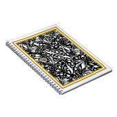 Life Quote Black Paisley Spiral Foto Notebook Notizblock (Rechte Seite)