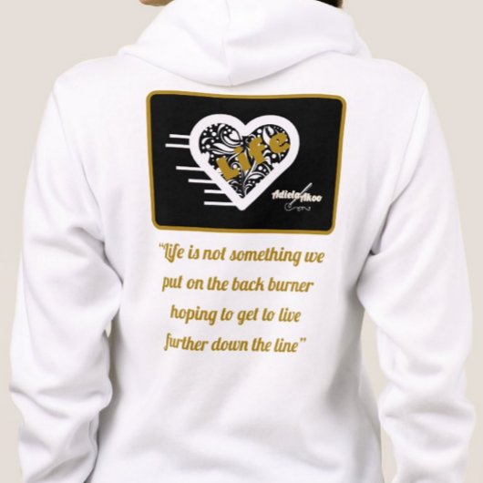Life Quote Full Zip Hoodie von Poet Adiela Akoo