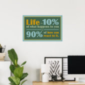 LIFE-QUOTE-Plakat Poster (Heimbüro)