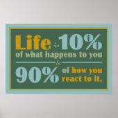 LIFE-QUOTE-Plakat Poster (Vorne)