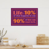 LIFE-QUOTE-Plakat Poster (Küche)