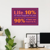 LIFE-QUOTE-Plakat Poster (Heimbüro)
