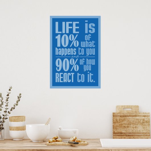 LIFE-QUOTE-Plakat Poster (Küche)