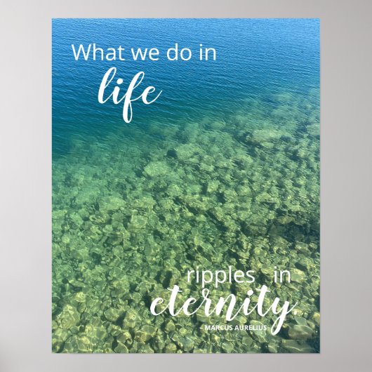 Life Quote Print, Value Poster Paper (Matte) (Vorne)