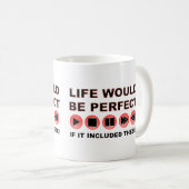 Life Remote Funny Mug Kaffeetasse (VorderseiteRechts)