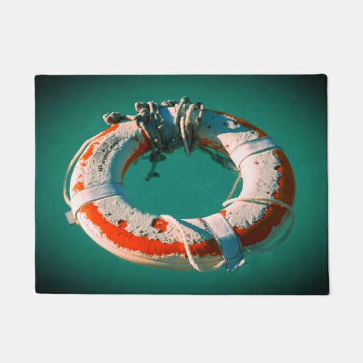 Life Ring Art Foto Fußmatte (Vorderseite)