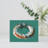 Life Ring Art Foto Postkarte (Stehend Vorderseite)