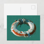 Life Ring Art Foto Postkarte (Vorne/Hinten)
