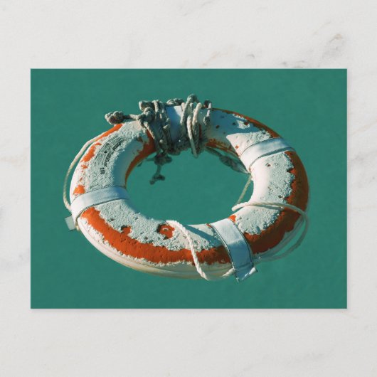 Life Ring Art Foto Postkarte (Vorderseite)