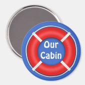 Life Ring Bright Stateroom Door Marker Magnet (Vorderseite/Rückseite)