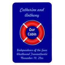 Life Ring Custom Vert. Stateroom Door Marker