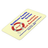 Life Ring Family Cruise Cabin Door Marker Magnet (Linke Seite)