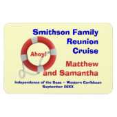 Life Ring Family Cruise Cabin Door Marker Magnet (Horizontal)