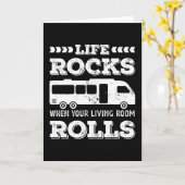 Life Rocks - Funny RV Motorhome Geschenk Karte (Gelbe Blume)