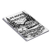 Life Rocks When Your Living Room Rolls Camper Notizblock (Rechte Seite)