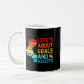 Life’s About Goals And Ists Funny Boys Girls Socce Kaffeetasse (Links)