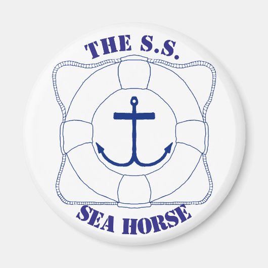 Life Saver & Anchor Magnet (Dunkle Printwerbung) (Vorne)