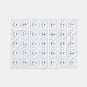 Life Saver/Ankerblanket (dunkle Printwerbung) Fleecedecke (Vorderseite (Horizontal))