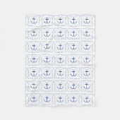 Life Saver/Ankerblanket (dunkle Printwerbung) Fleecedecke (Vorderseite)