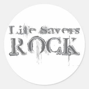 Life Savers Rock Runder Aufkleber