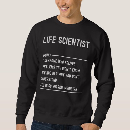 Life Scientists Definition Shirts Funny Job Title (Vorderseite)