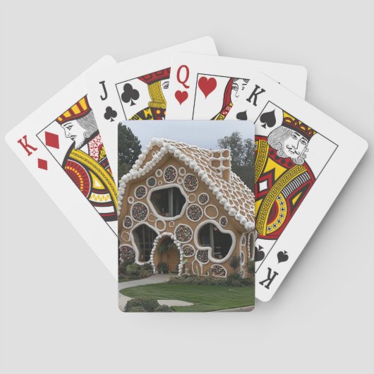 Life-Size Gingerbread House Playing Cards Spielkarten (Rückseite)