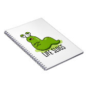 Life Slugs Funny Animal Pub Notizblock (Rechte Seite)