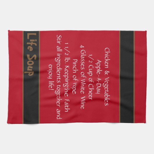 Life Soup Kitchen Handtuch Doppelstreifen (Horizontal)