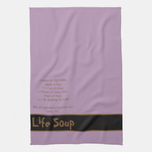 Life Soup Küchentuch (Vertikal)