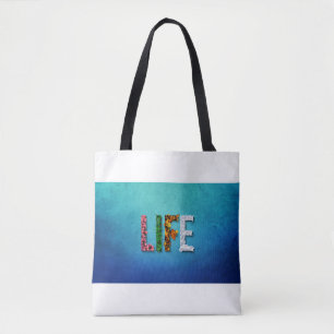 Life Tote Bag Woman Blue Sky Water Fruchtgeschnee Tasche