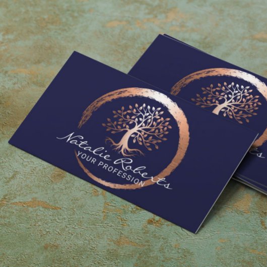 Life Tree Gold Circle Yoga Wellness Wellness-Cente Visitenkarte