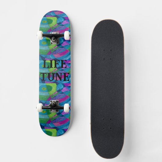 LIFE TUNE SKATEBOARD DESIGN VON KÜNSTLER PAULA REI (Vorderseite)