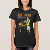 Life Under Construction Worker Men Pun Sarcastic T-Shirt (Vorderseite)