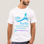 Life Wave Surfer Wearelightgivers.com T-Shirt (Vorderseite)