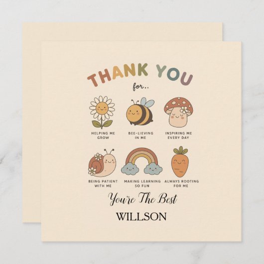  life with this Printable Teacher Appreciation  Dankeskarte (Vorne/Hinten)