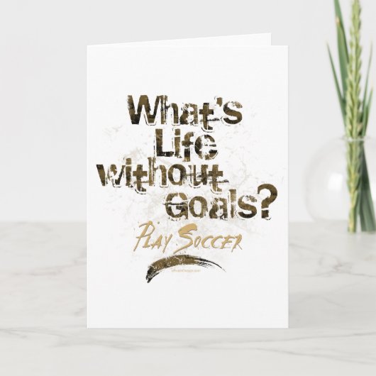 Life Without Goals (Soccer) Karte (Vorderseite)