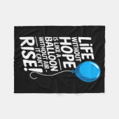 Life Without Hope Balloon Motivational Insration Fleecedecke (Vorderseite (Horizontal))