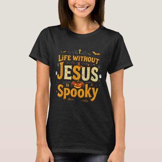 Life Without Jesus Is Soky Christian Halloween Des T-Shirt (Vorderseite)